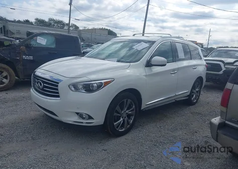 2013 Infiniti Jx35 z USA, uszkodzony, nr VIN 5N1AL0MN3DC344634